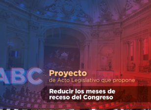 Propone reducir los meses de receso del Congreso