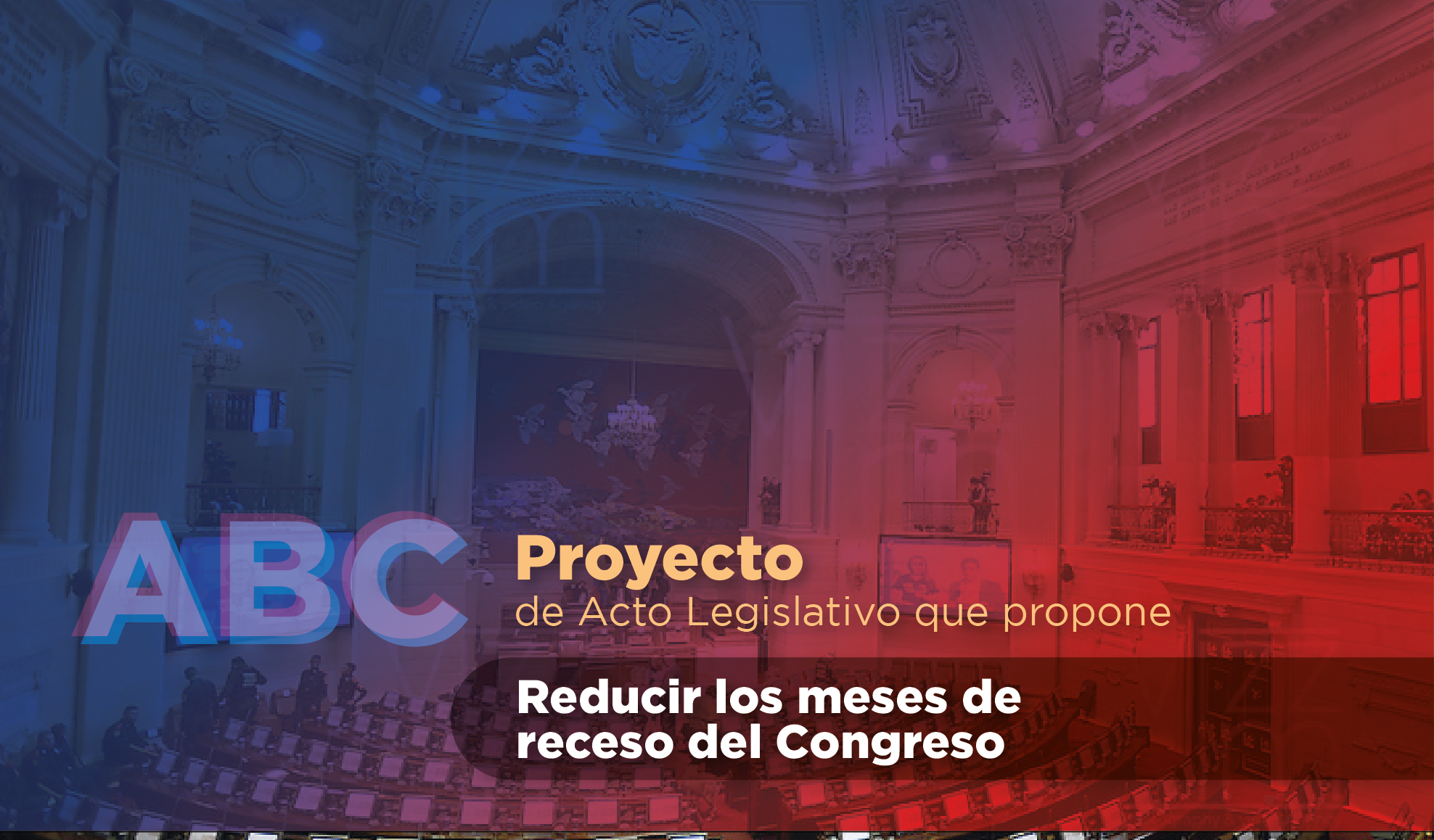 Propone reducir los meses de receso del Congreso