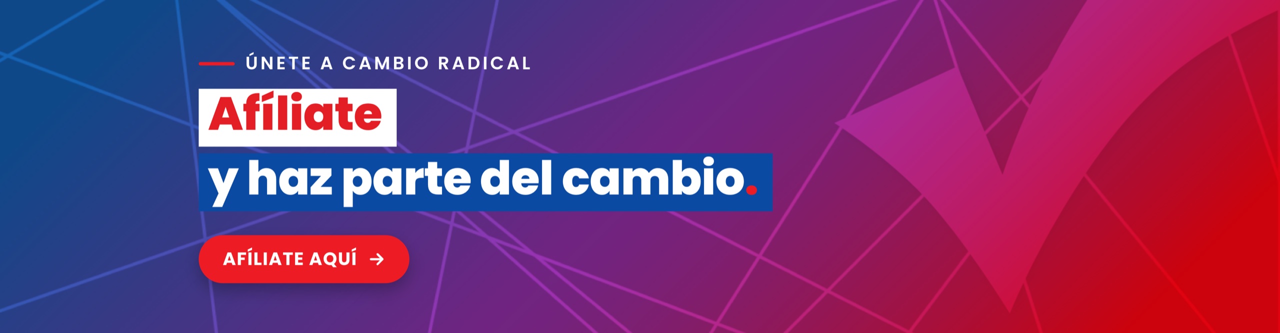 Únete a Cambio Radical: afíliate y haz parte del cambio. Afíliate aquí.
